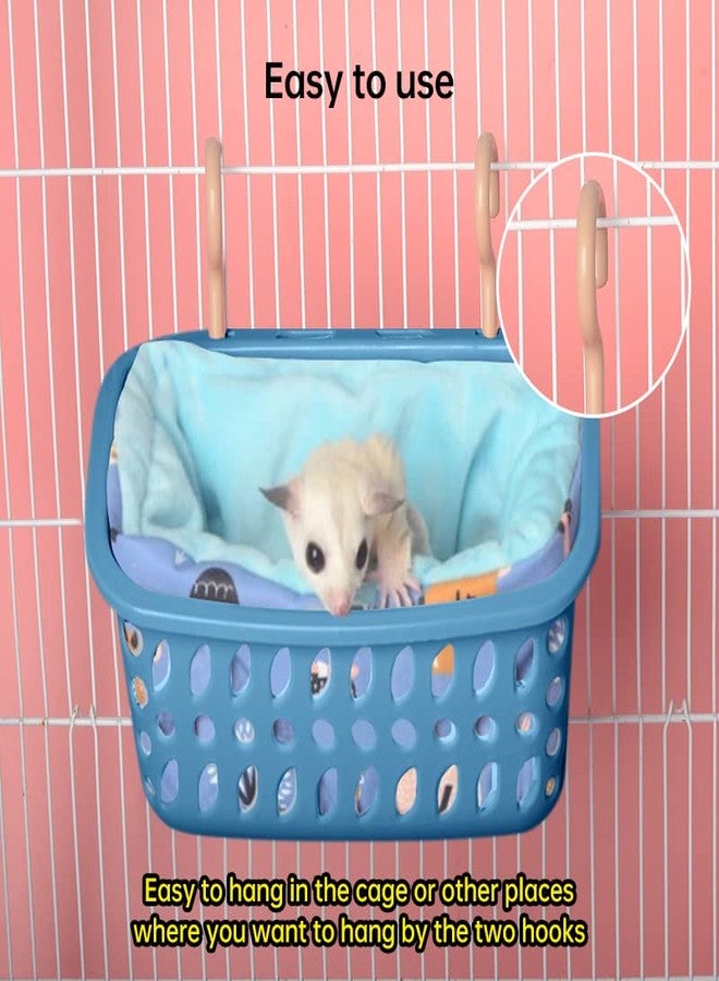 LEFTSTARER Rat Hammock Bed for Hamster Sugar Glider, Warm and Soft Hanging Basket Bedding, Accessories Toys Rat, Squirrel, Hedgehog, Lizard - Image 2